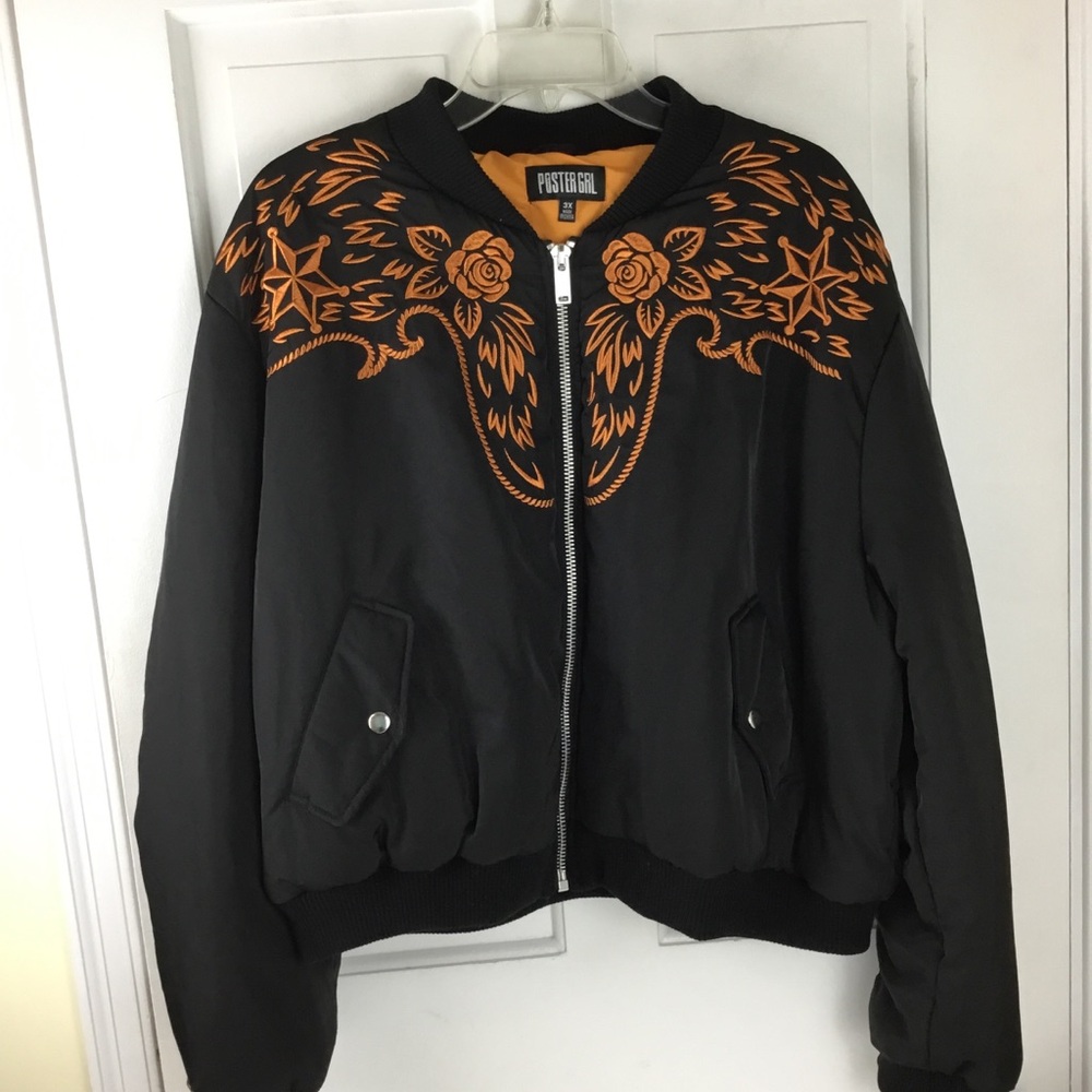 Dolls Kill Poster girl scorpion jacket size 3X Poison - Picture 4 of 10